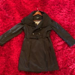 Black belted coat